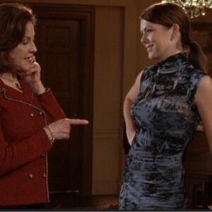 ASO Gilmore Girls Alt top Version of Lorelai’s Blue Sheer Dress Vintage Y2K